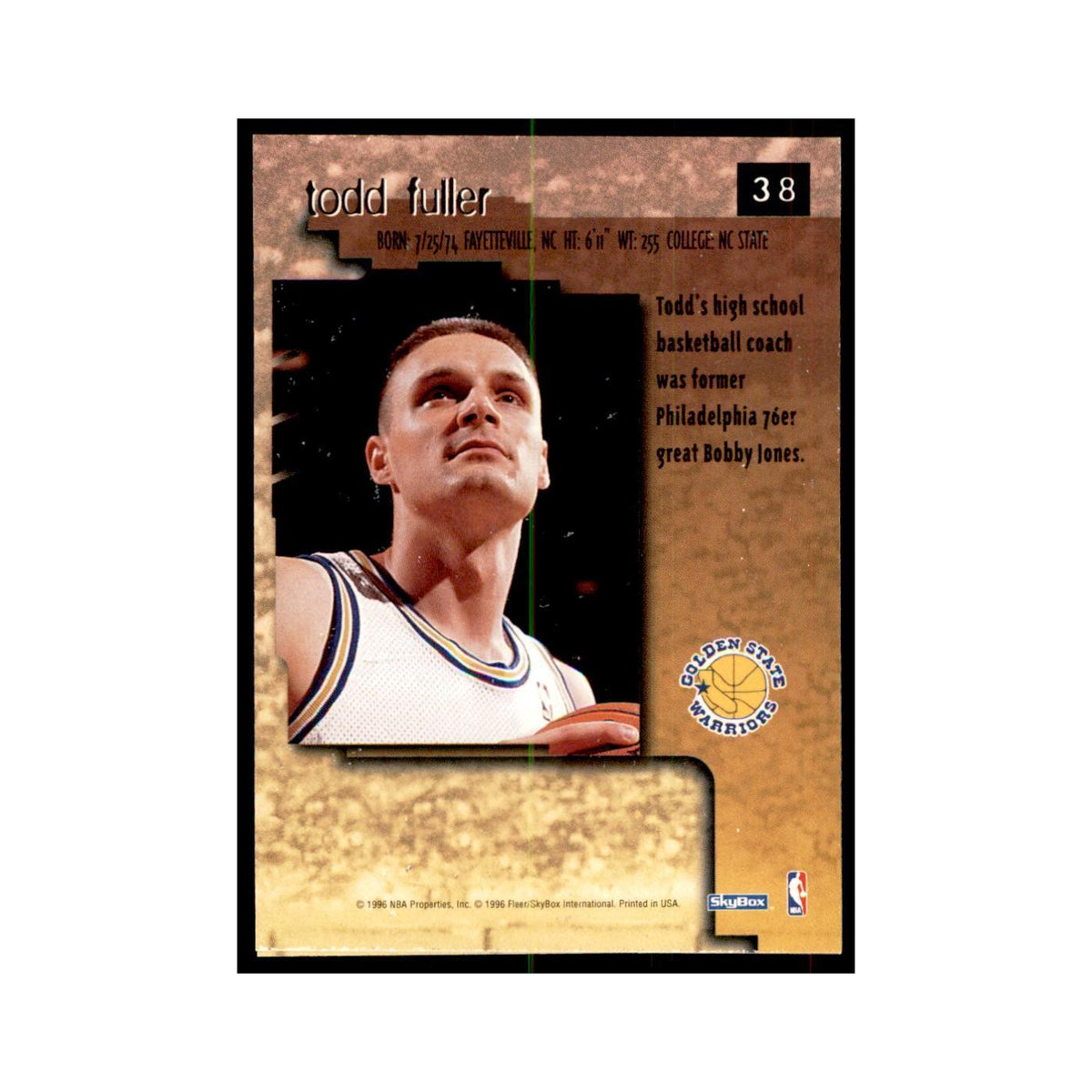 1996 SkyBox Premium Todd Fuller Basketball Cards #38