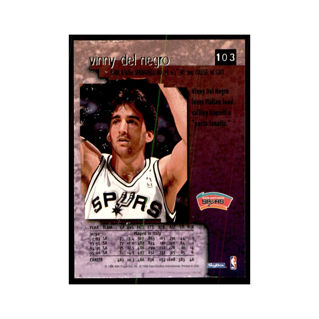 1996 SkyBox Premium Vinny Del Negro Basketball Cards #103