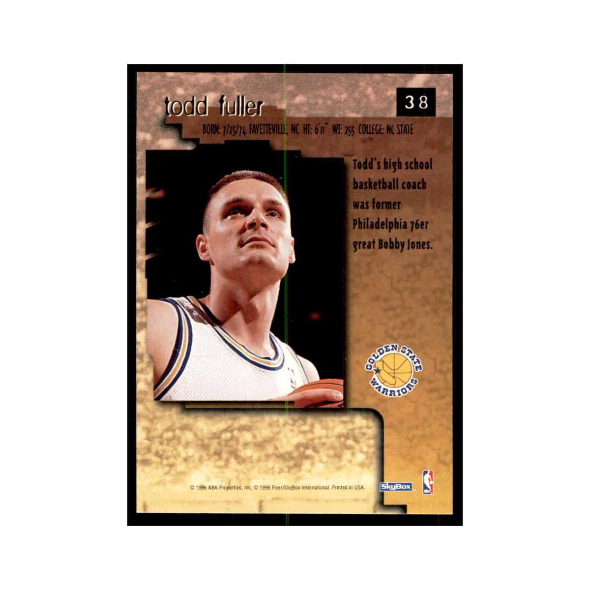 1996 SkyBox Premium Todd Fuller Basketball Cards #38