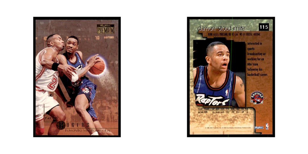 1996 SkyBox Premium Damon Stoudamire Basketball Cards #115
