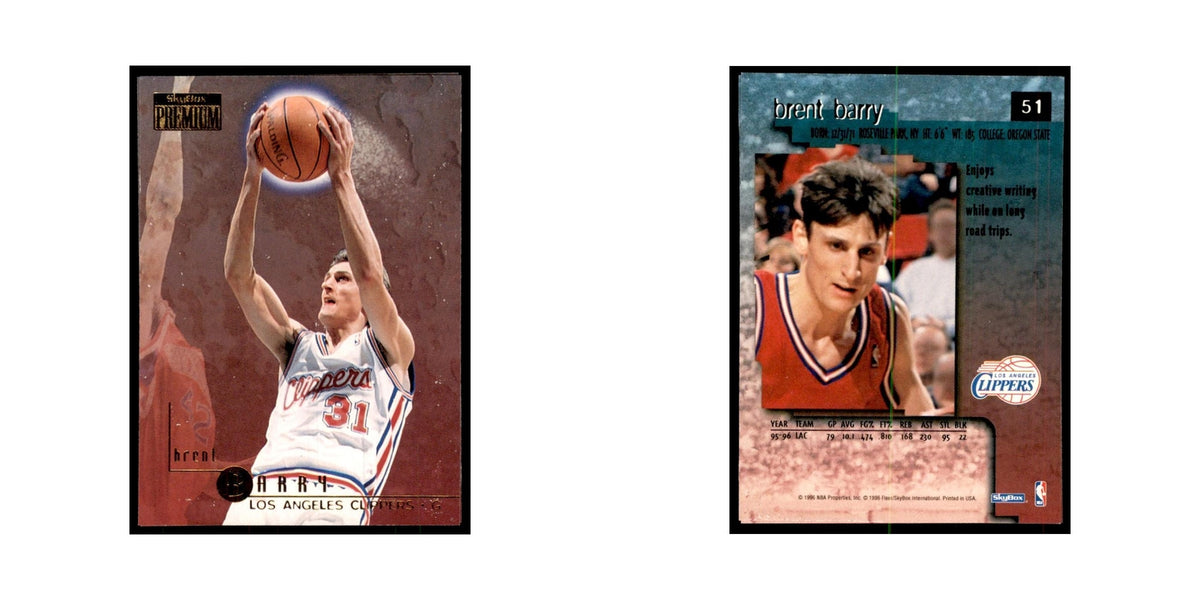 1996 SkyBox Premium Brent Barry Basketball Cards #51