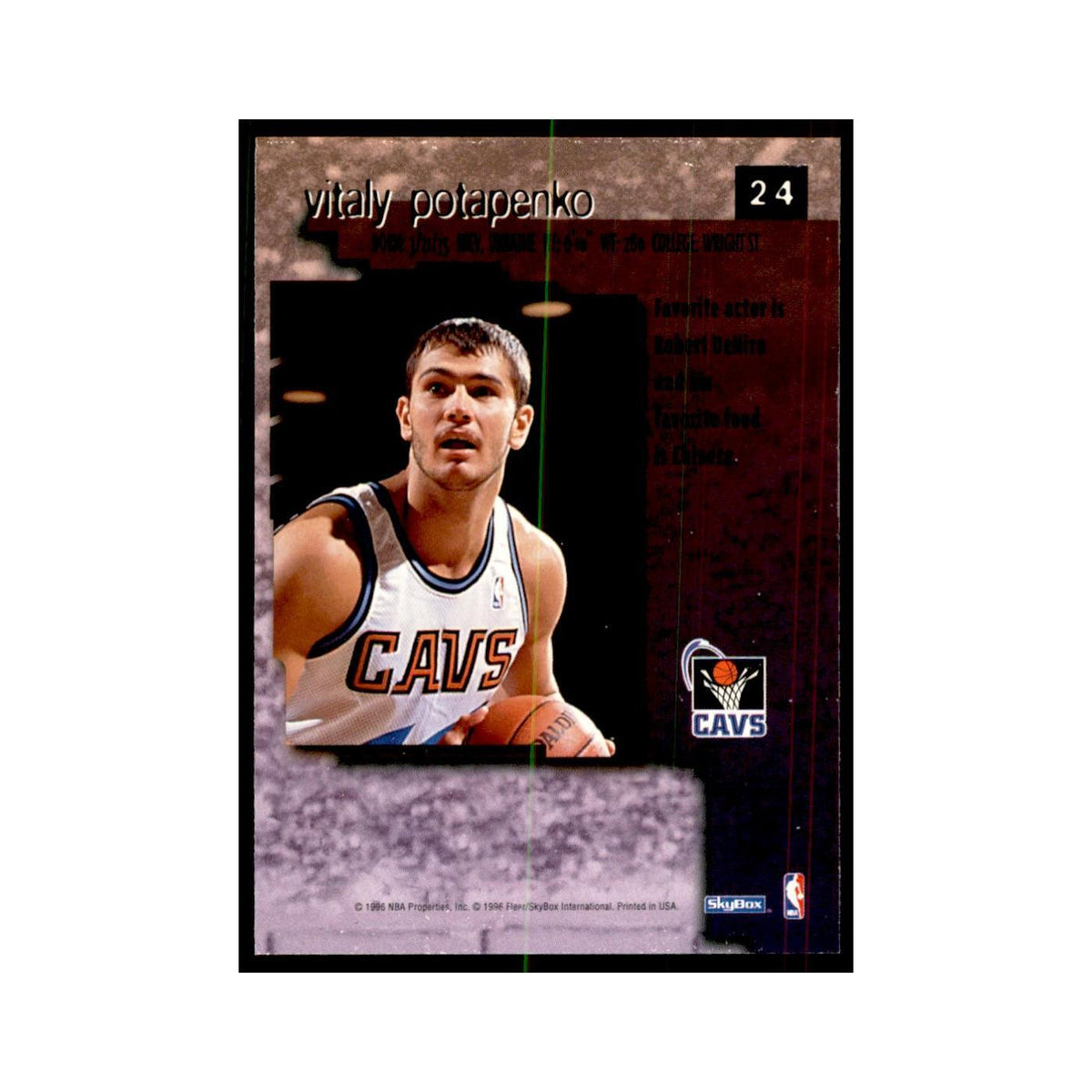 1996 SkyBox Premium Vitaly Potapenko Basketball Cards #24