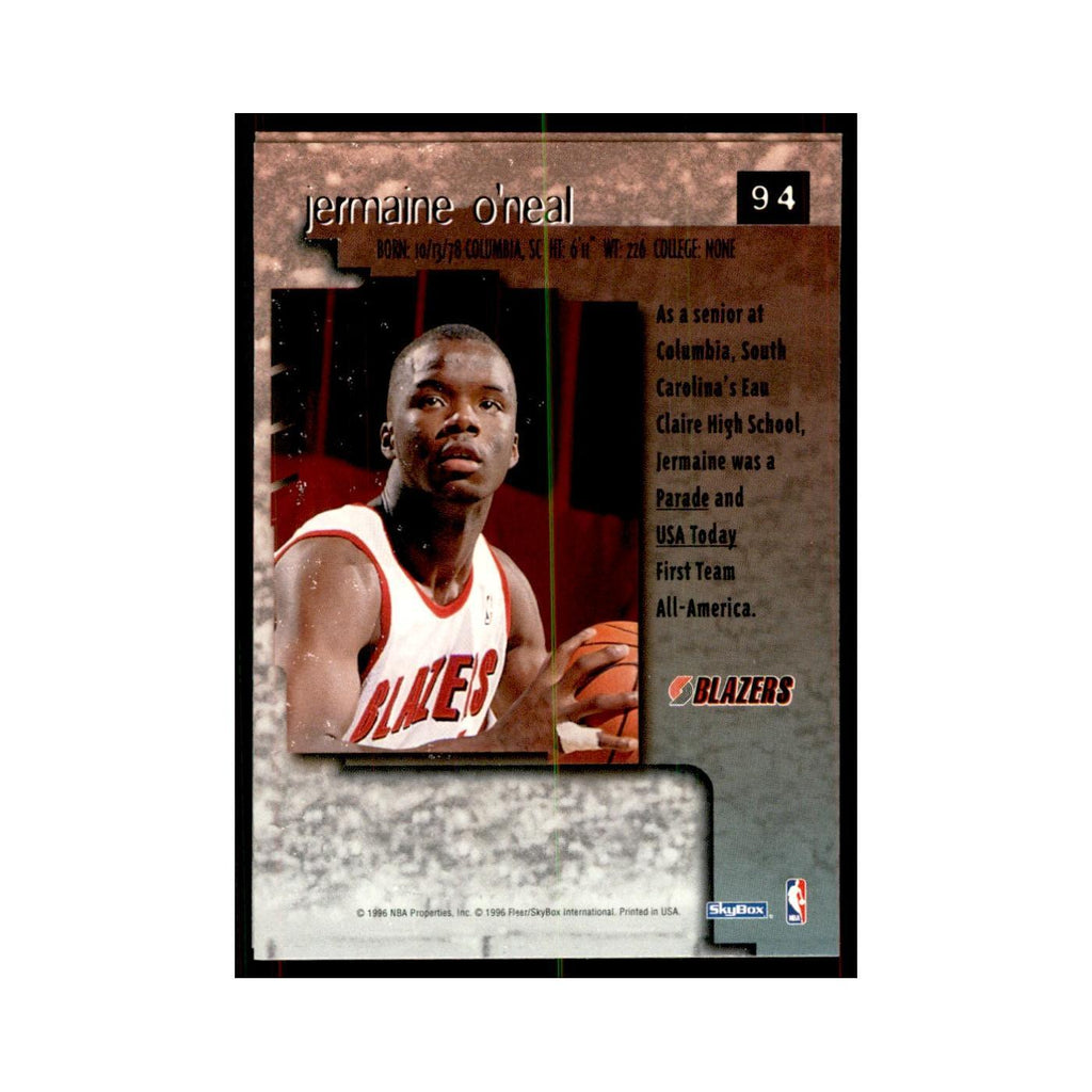 1996 SkyBox Premium Jermaine O'Neal Basketball Cards #94