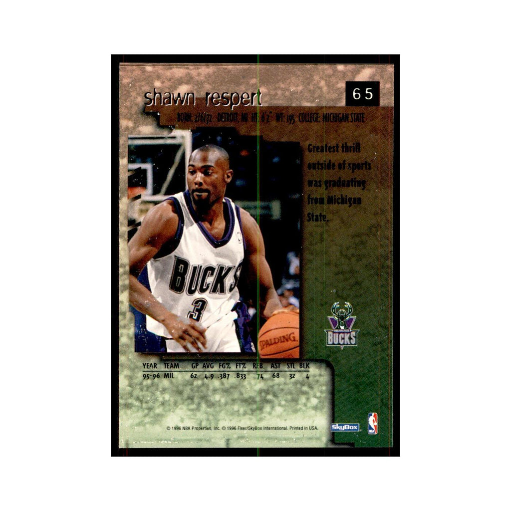 1996 SkyBox Premium Shawn Respert Basketball Cards #65