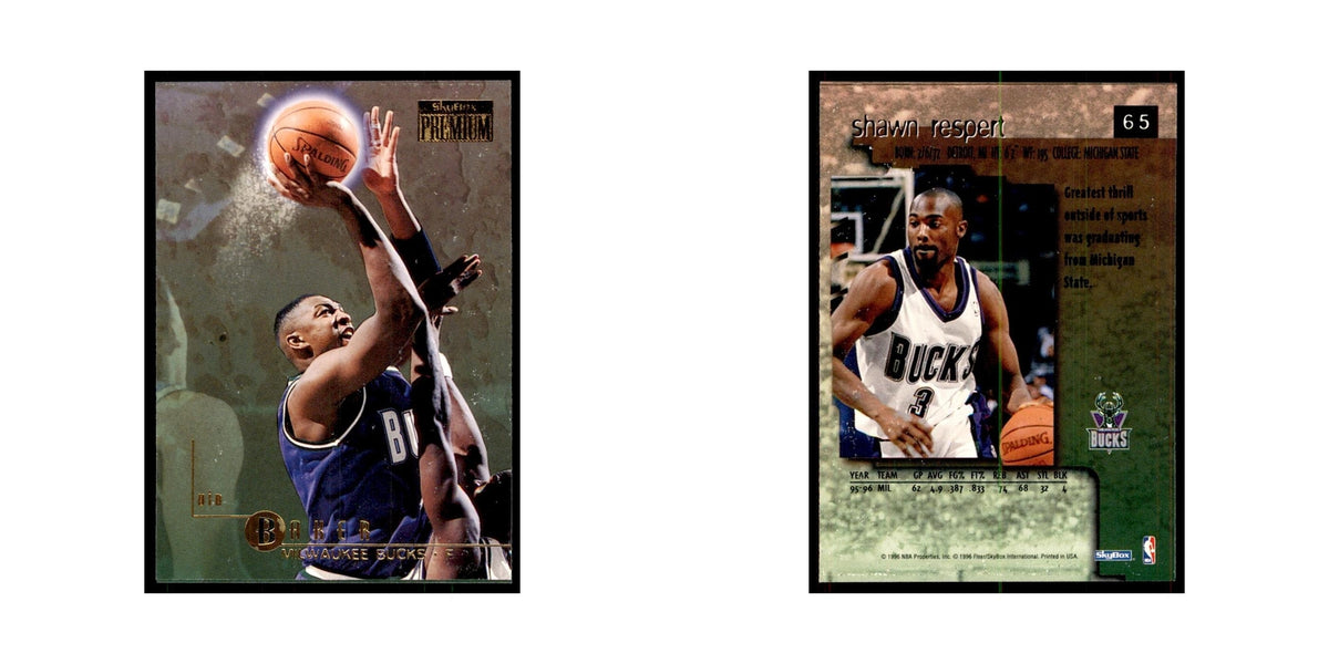 1996 SkyBox Premium Shawn Respert Basketball Cards #65