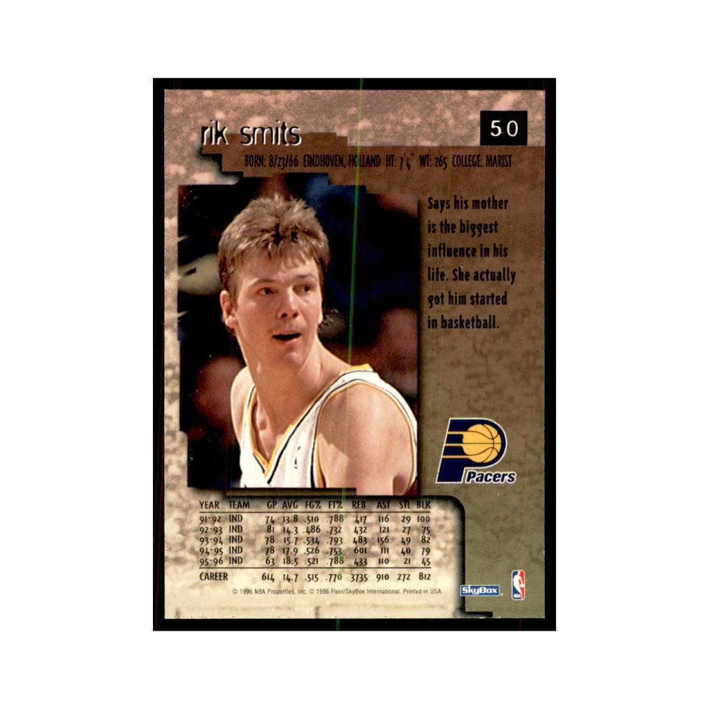 1996 SkyBox Premium Rik Smits Basketball Cards #50