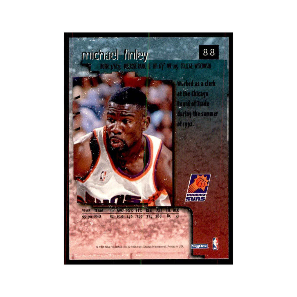 1996 SkyBox Premium Michael Finley Basketball Cards #88
