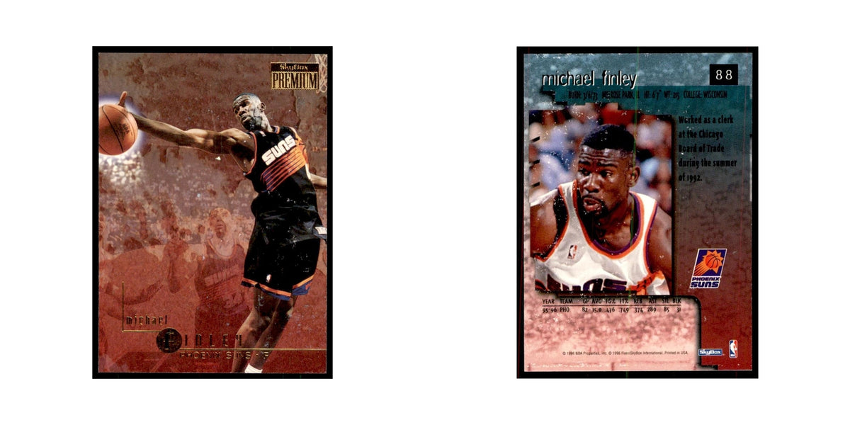 1996 SkyBox Premium Michael Finley Basketball Cards #88