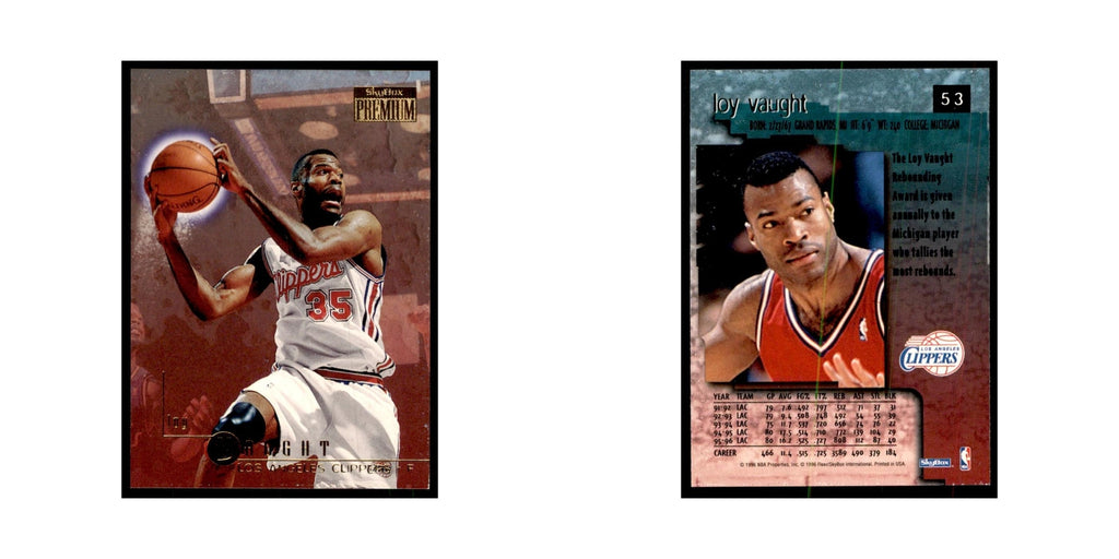 1996 SkyBox Premium Loy Vaught Basketball Cards #53