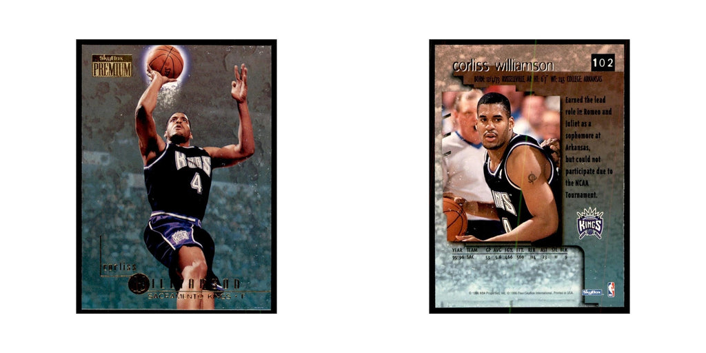 1996 SkyBox Premium Corliss Williamson Basketball Cards #102