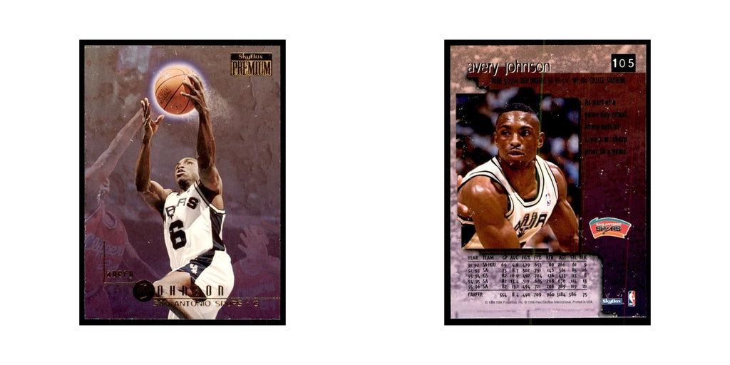 1996 SkyBox Premium Avery Johnson Basketball Cards #105