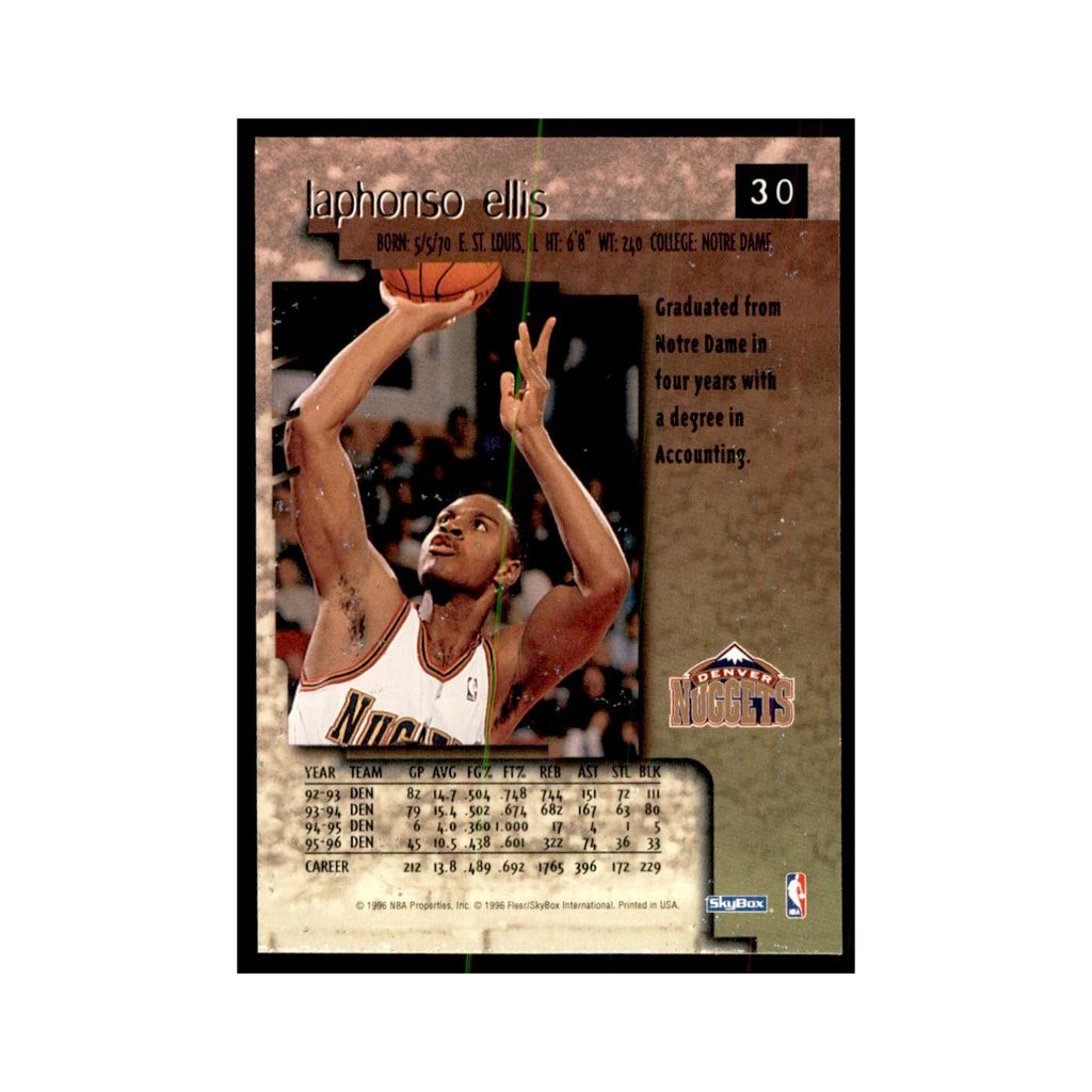 1996 SkyBox Premium LaPhonso Ellis Basketball Cards #30