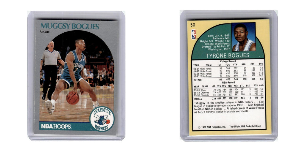 1990 Hoops Muggsy Bogues Hornets #50