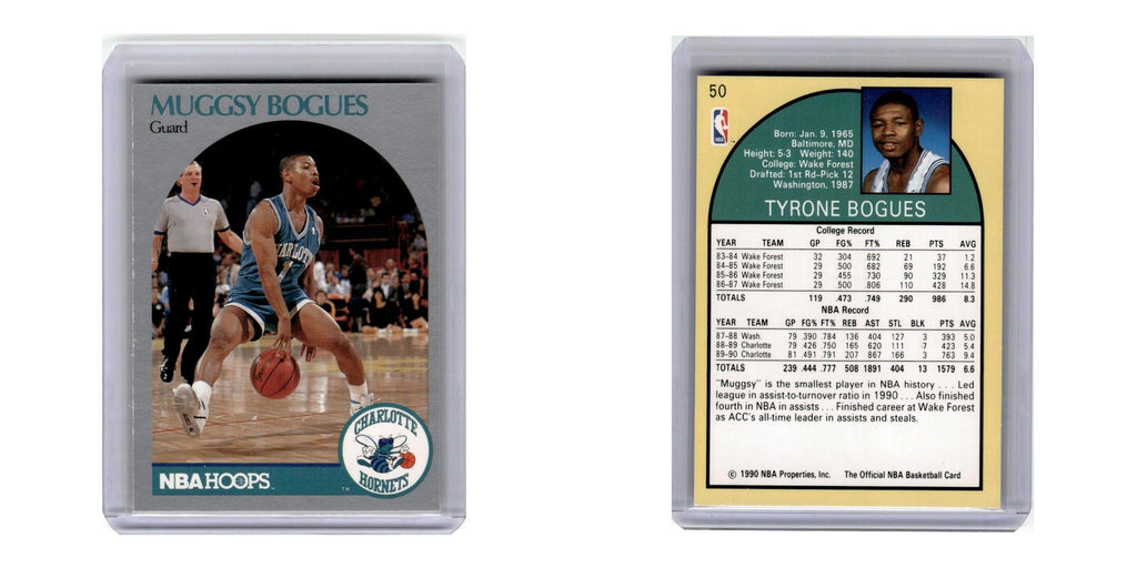1990 Hoops Muggsy Bogues Hornets #50