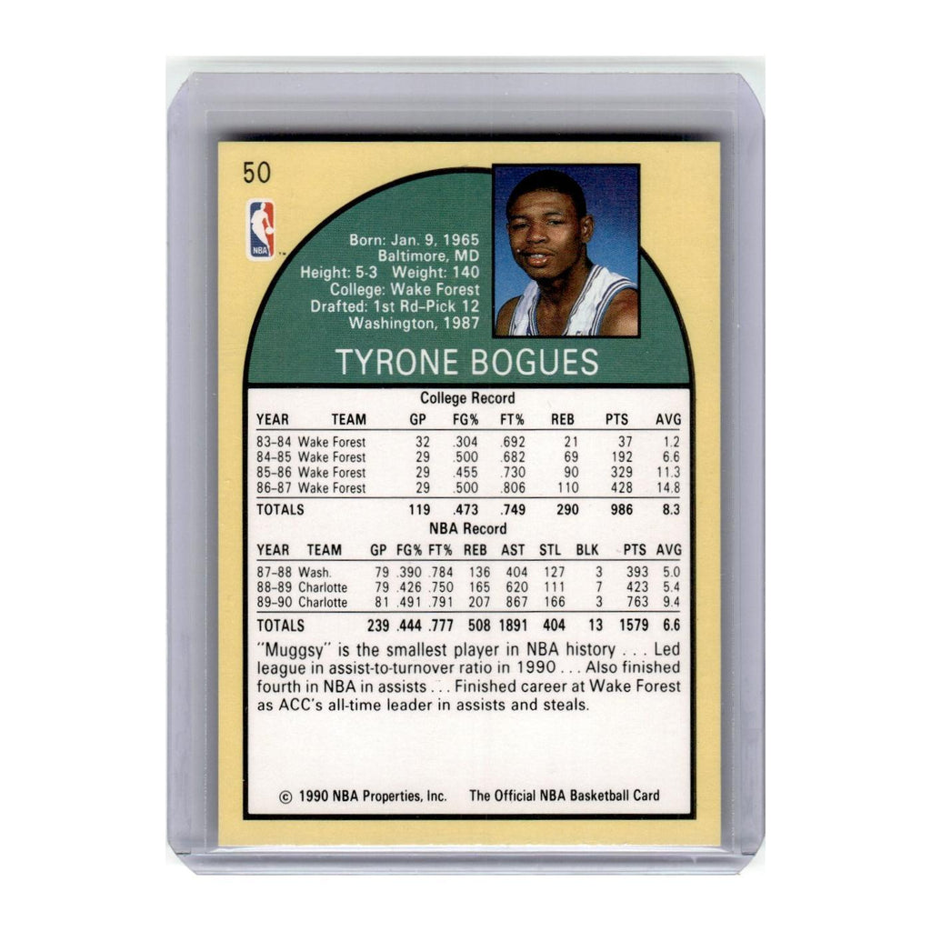 1990 Hoops Muggsy Bogues Hornets #50
