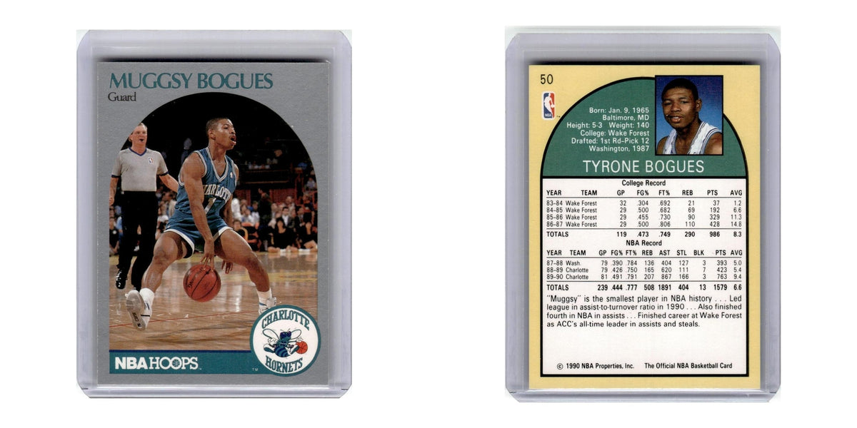 1990 Hoops Muggsy Bogues Hornets #50