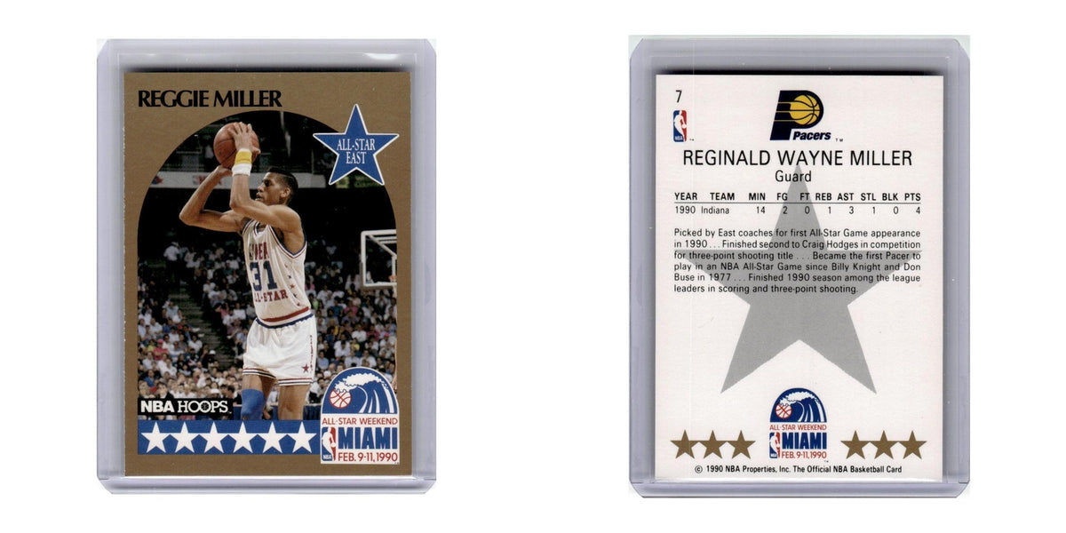 1990 Hoops Reggie Miller Pacers #7