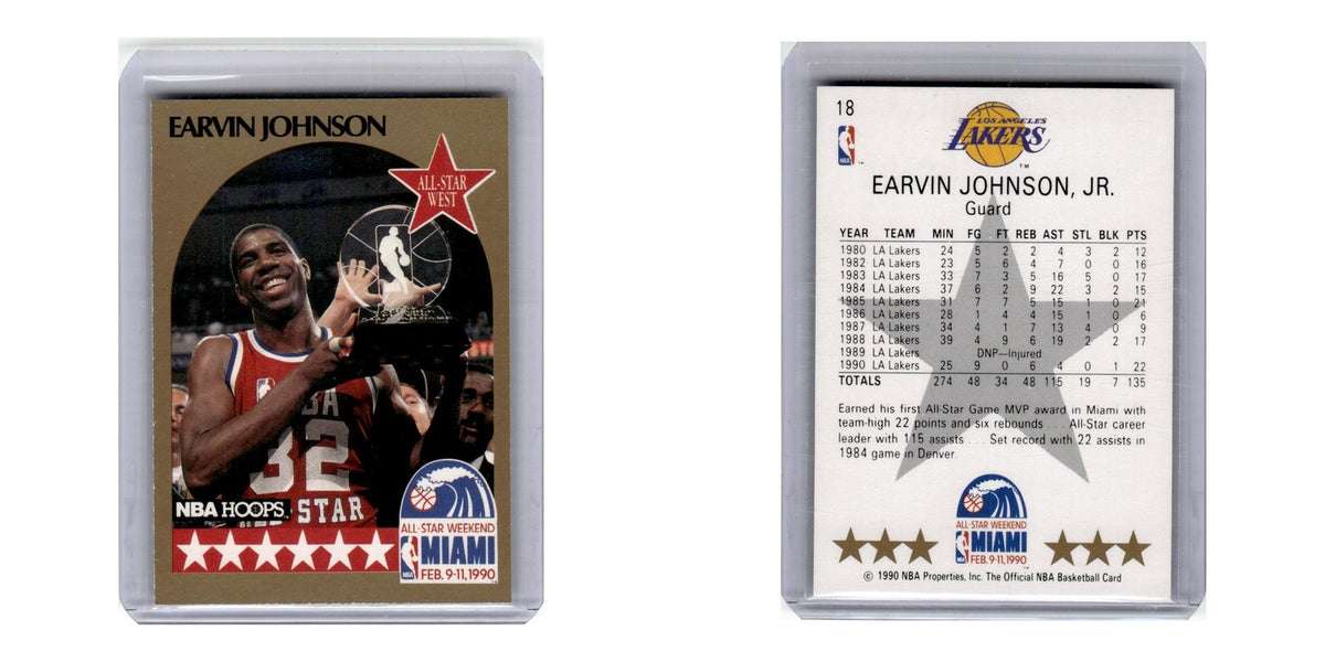 1990 Hoops Earvin Johnson Lakers #18