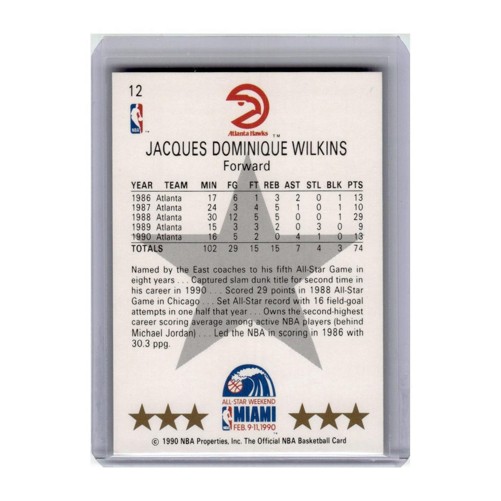 1990 Hoops Dominique Wilkins Hawks #12