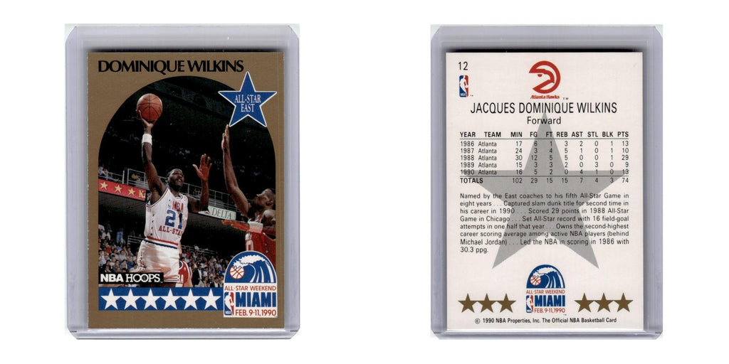 1990 Hoops Dominique Wilkins Hawks #12