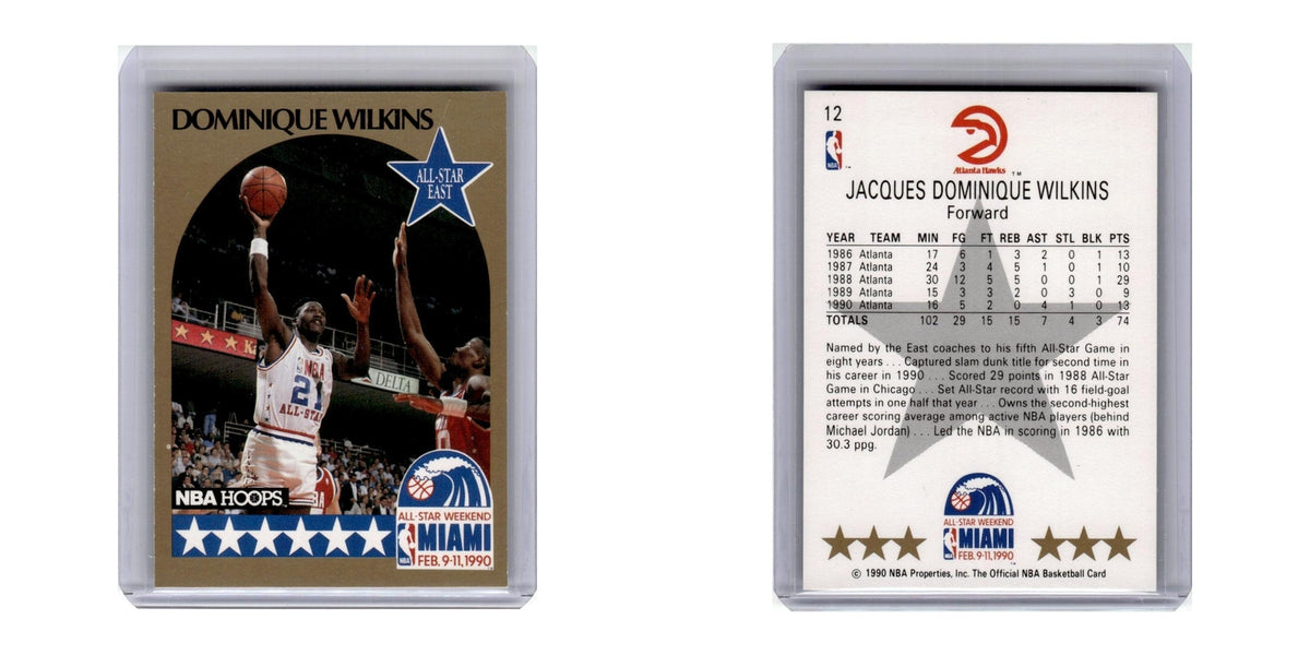1990 Hoops Dominique Wilkins Hawks #12