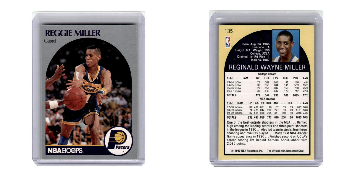 1990 Hoops Reggie Miller Pacers #135