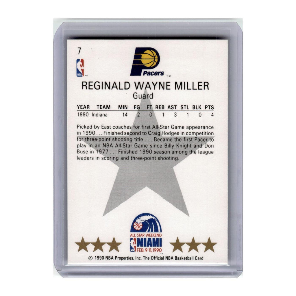 1990 Hoops Reggie Miller Pacers #7