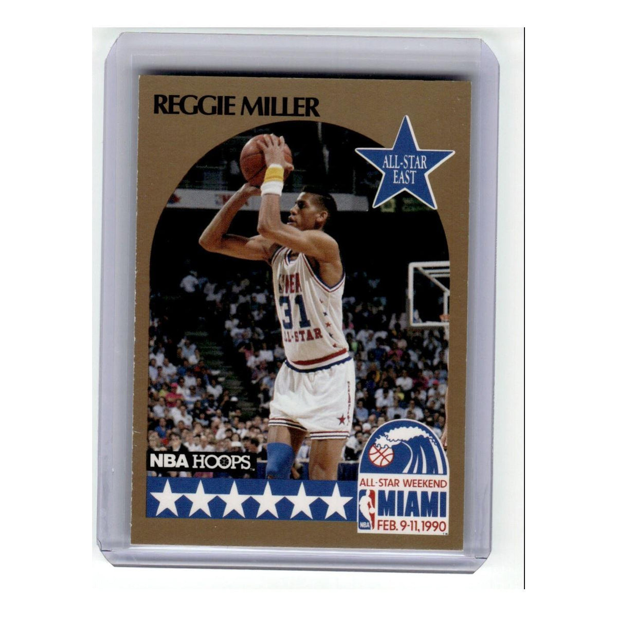 1990 Hoops Reggie Miller Pacers #7