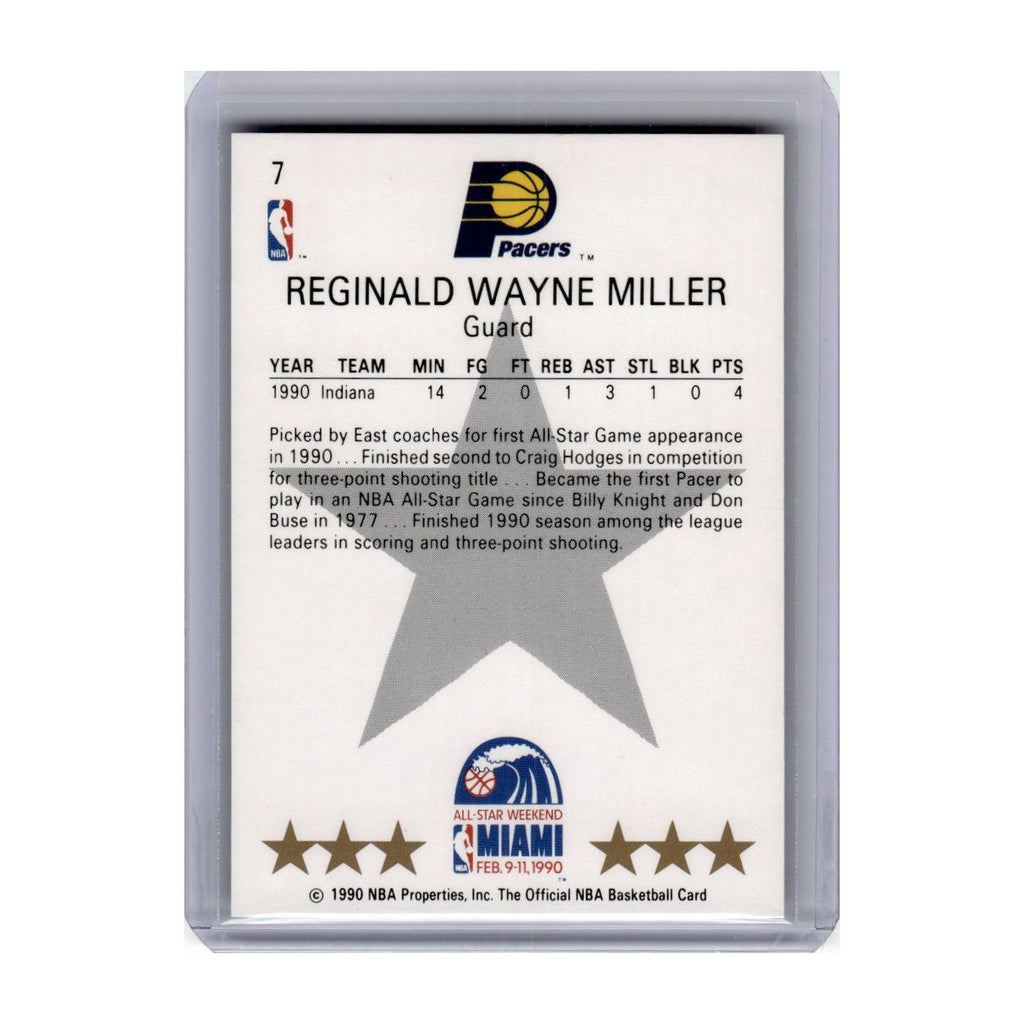 1990 Hoops Reggie Miller Pacers #7