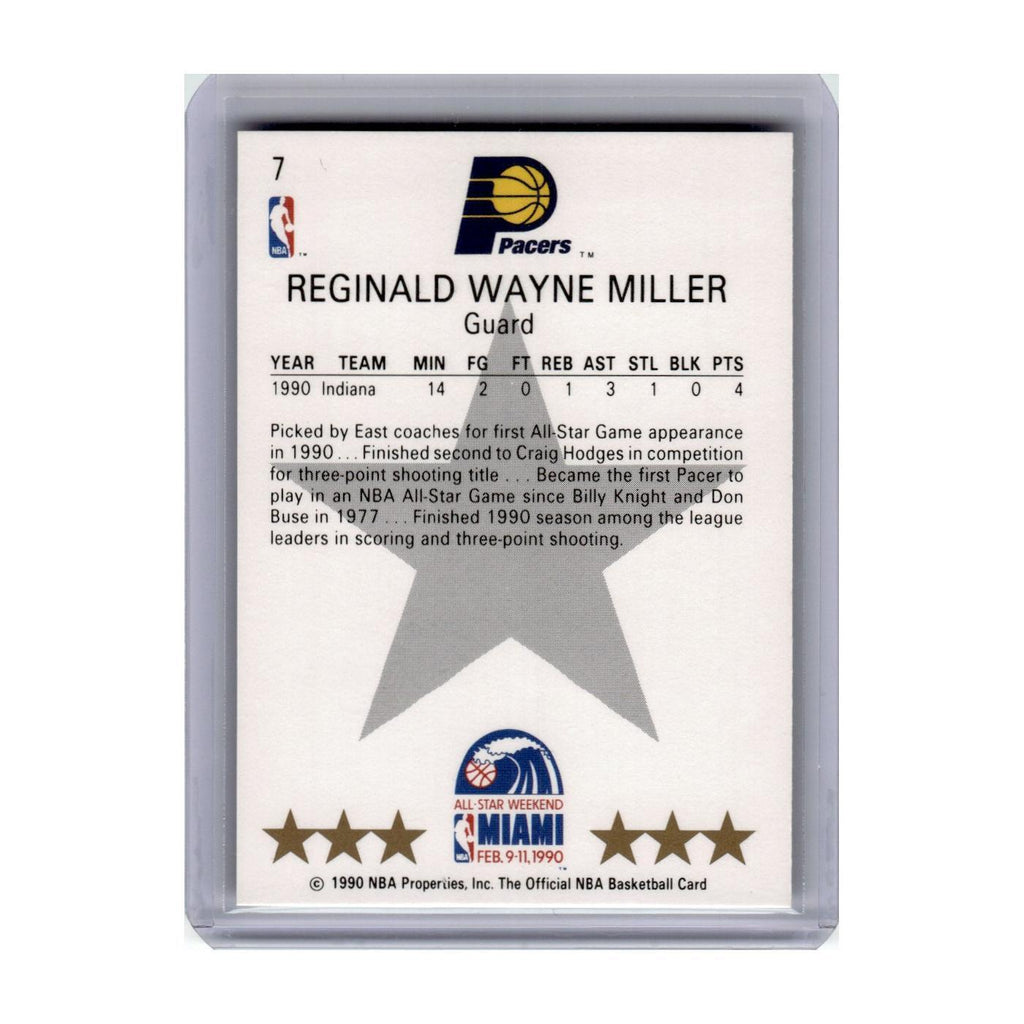 1990 Hoops Reggie Miller Pacers #7