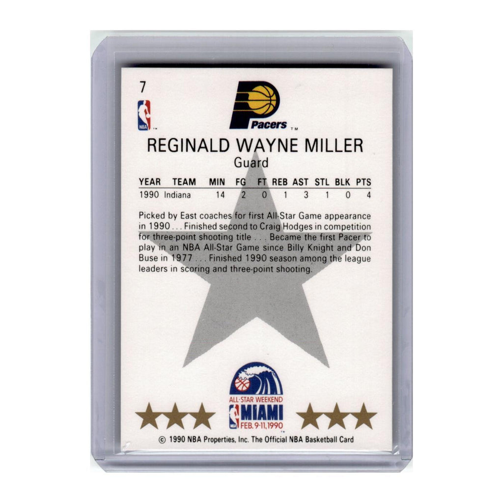 1990 Hoops Reggie Miller Pacers #7