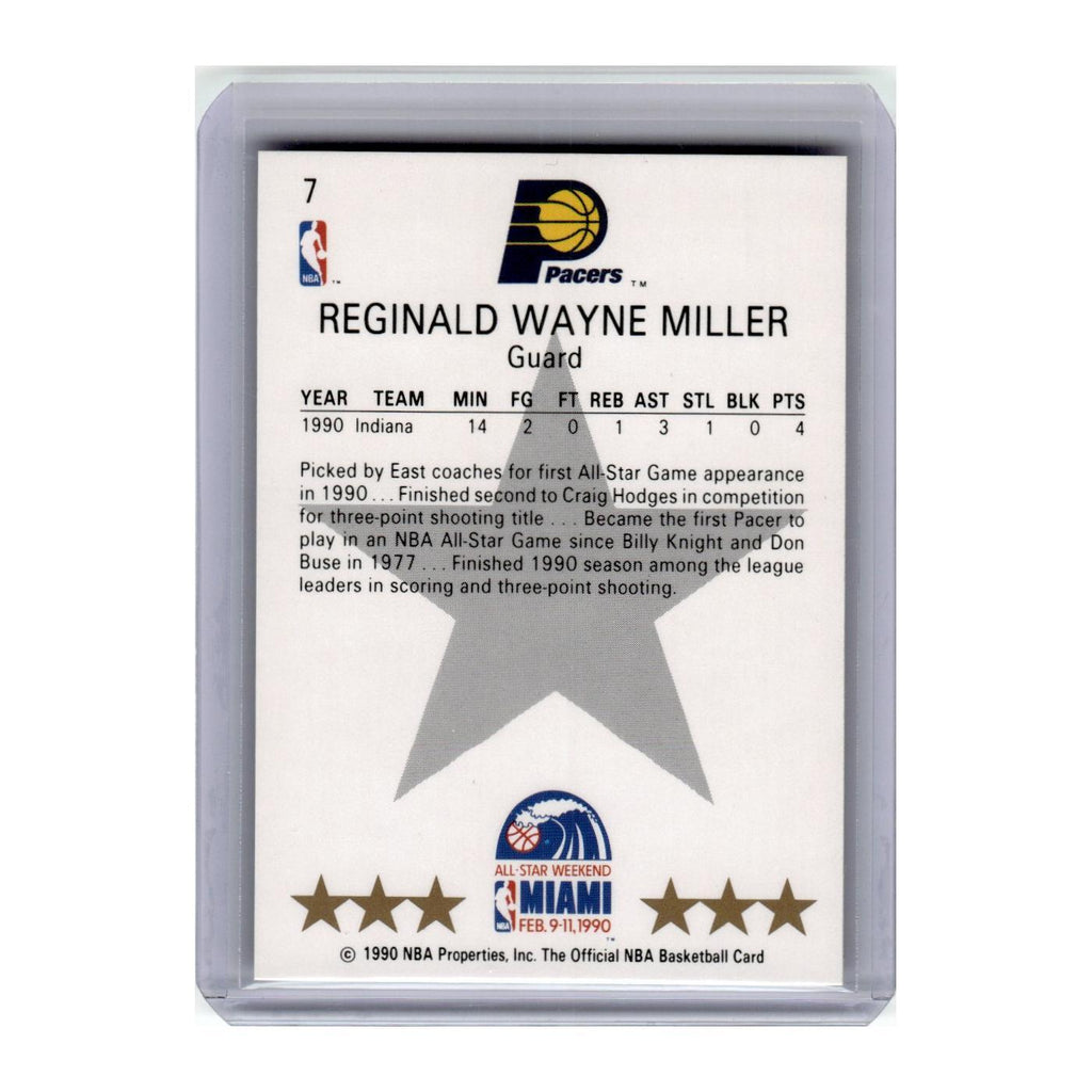 1990 Hoops Reggie Miller Pacers #7