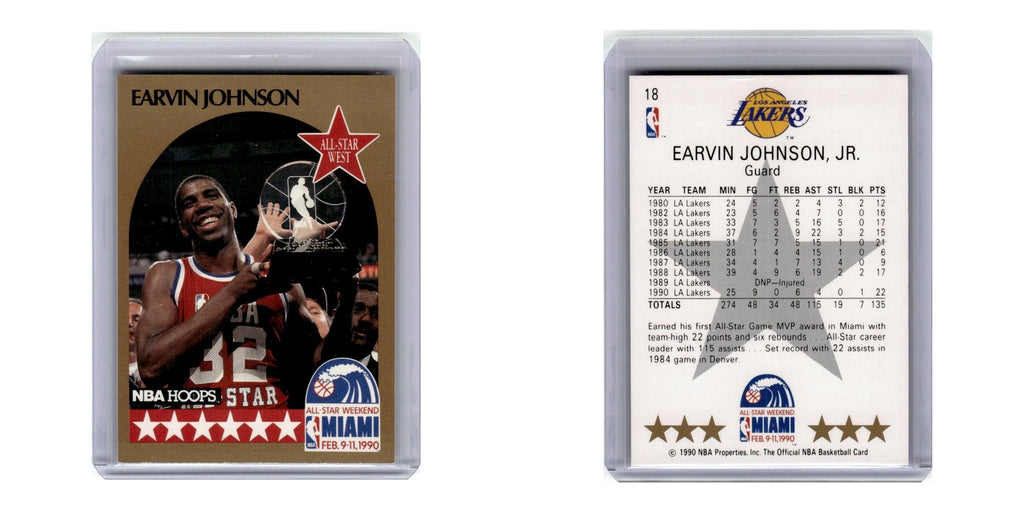1990 Hoops Earvin Johnson Lakers #18
