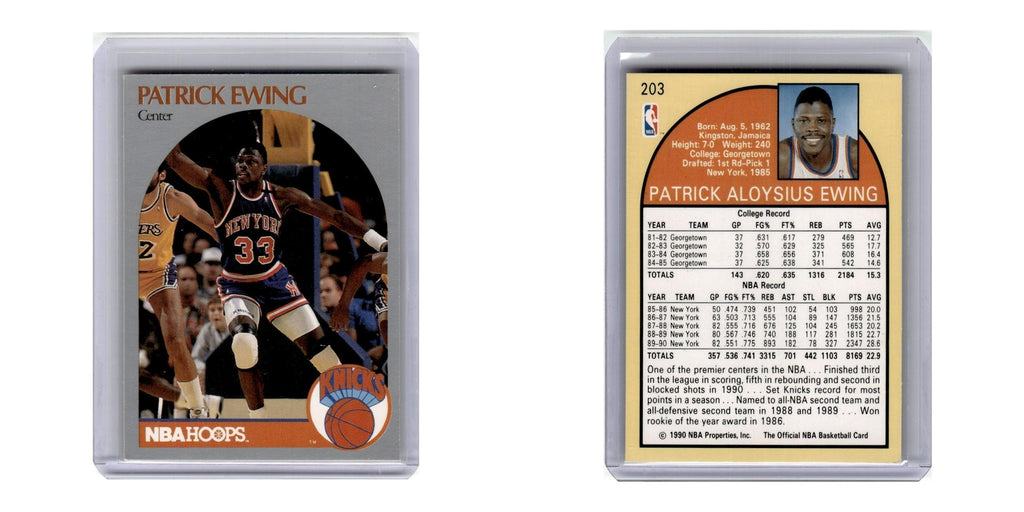 1990 Hoops Patrick Ewing Knicks #203