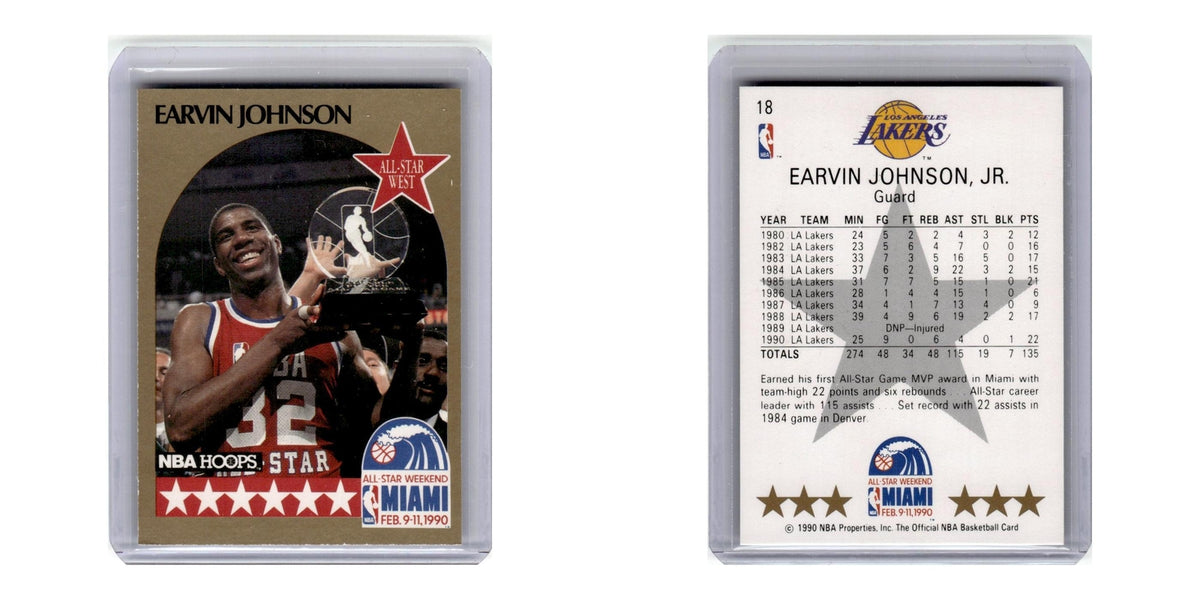 1990 Hoops Earvin Johnson Lakers #18