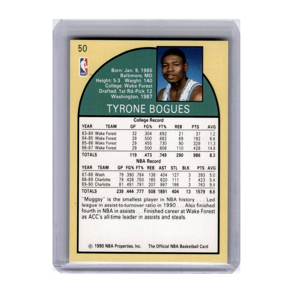 1990 Hoops Muggsy Bogues Hornets #50