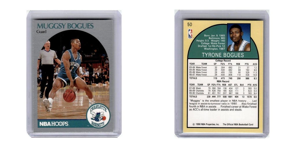 1990 Hoops Muggsy Bogues Hornets #50