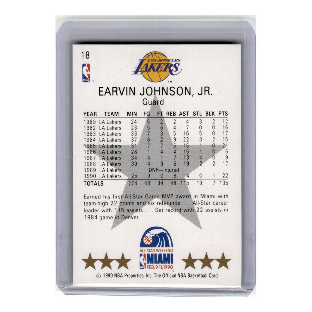 1990 Hoops Earvin Johnson Lakers #18