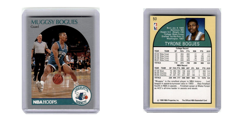 1990 Hoops Muggsy Bogues Hornets #50