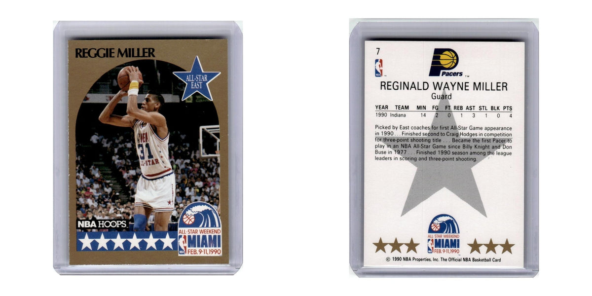 1990 Hoops Reggie Miller Pacers #7