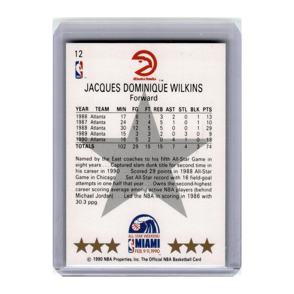 1990 Hoops Dominique Wilkins Hawks #12