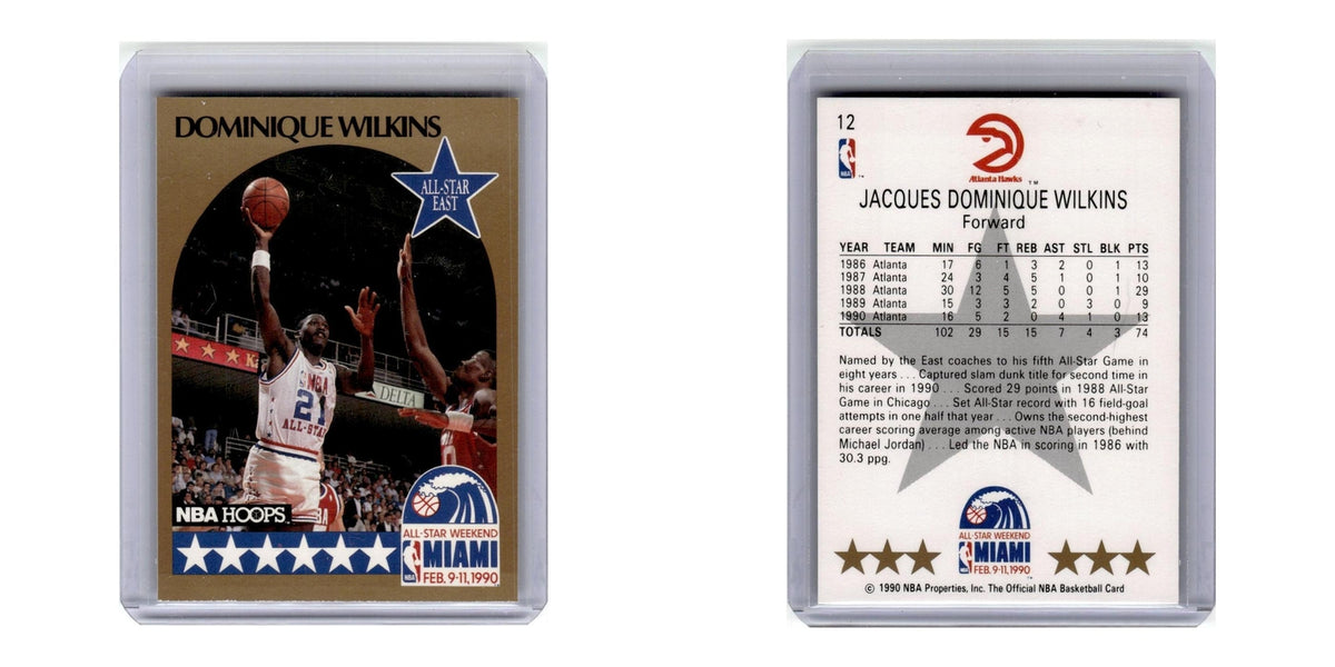 1990 Hoops Dominique Wilkins Hawks #12