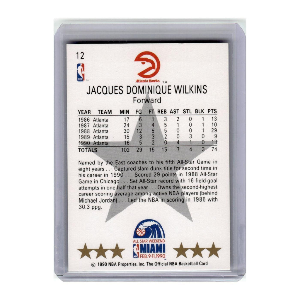 1990 Hoops Dominique Wilkins Hawks #12