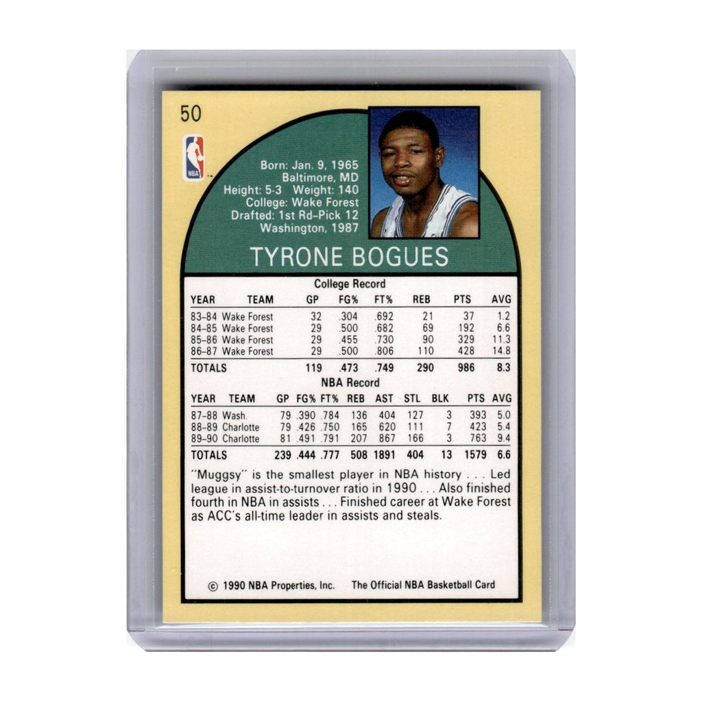 1990 Hoops Muggsy Bogues Hornets #50