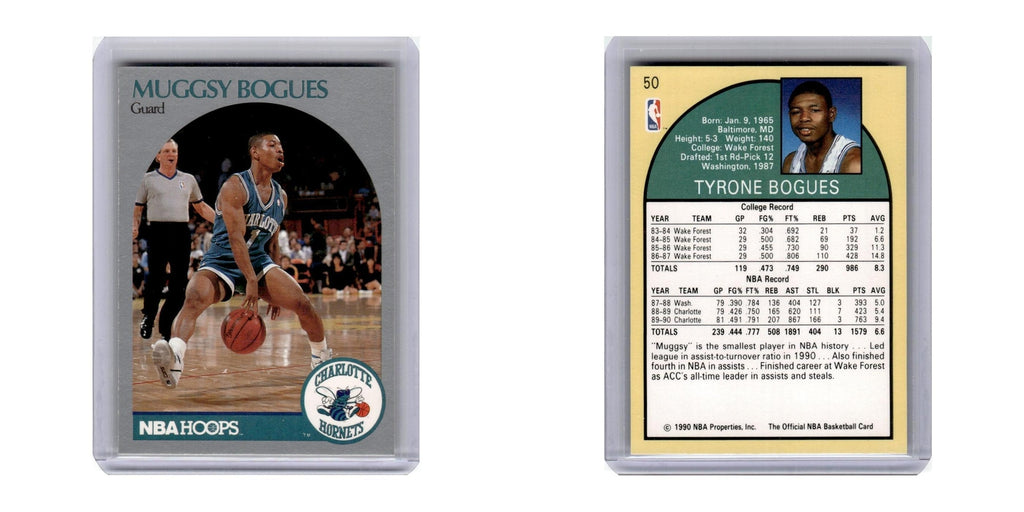 1990 Hoops Muggsy Bogues Hornets #50