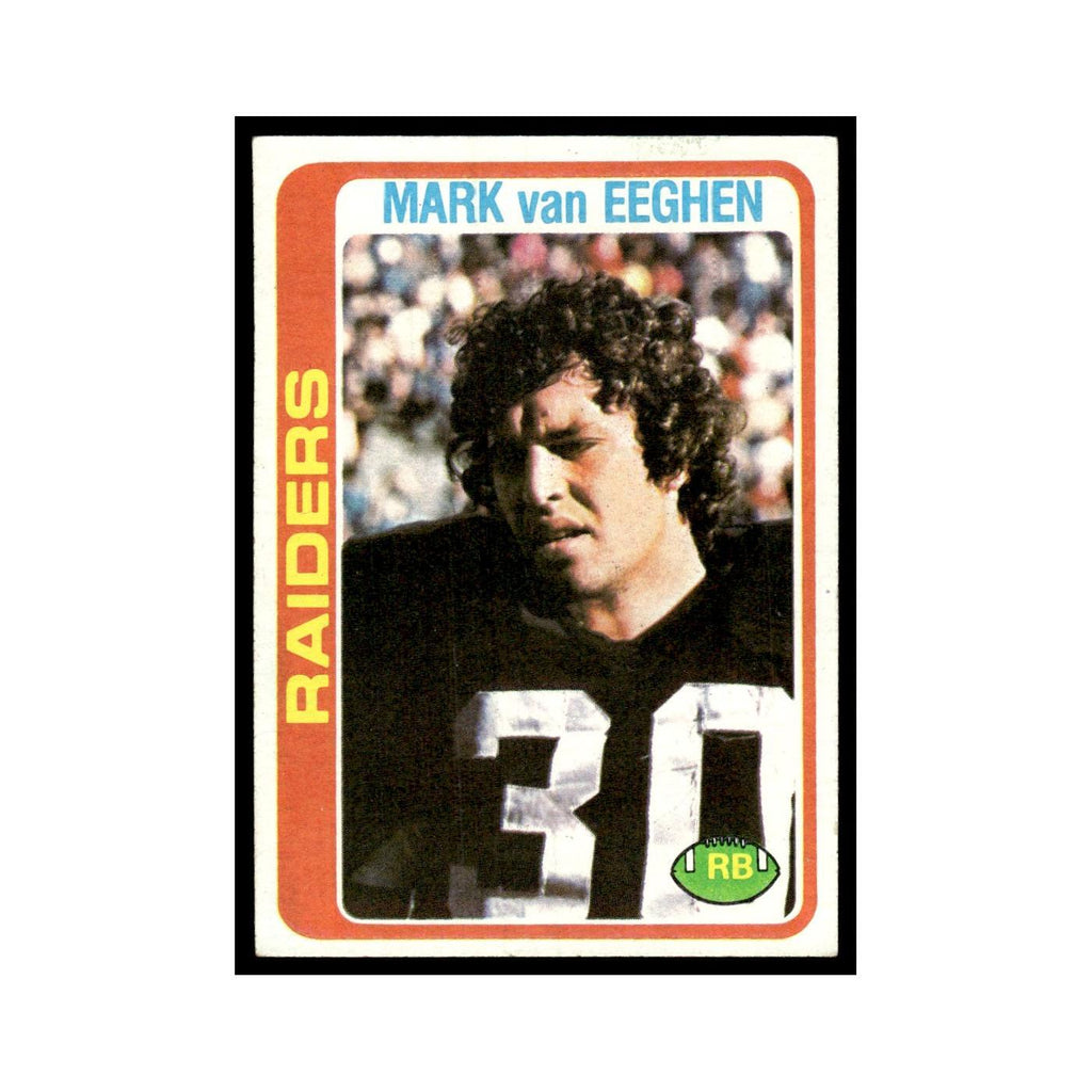 1978 Topps Football Card Mark Van Eeghen Raiders #235