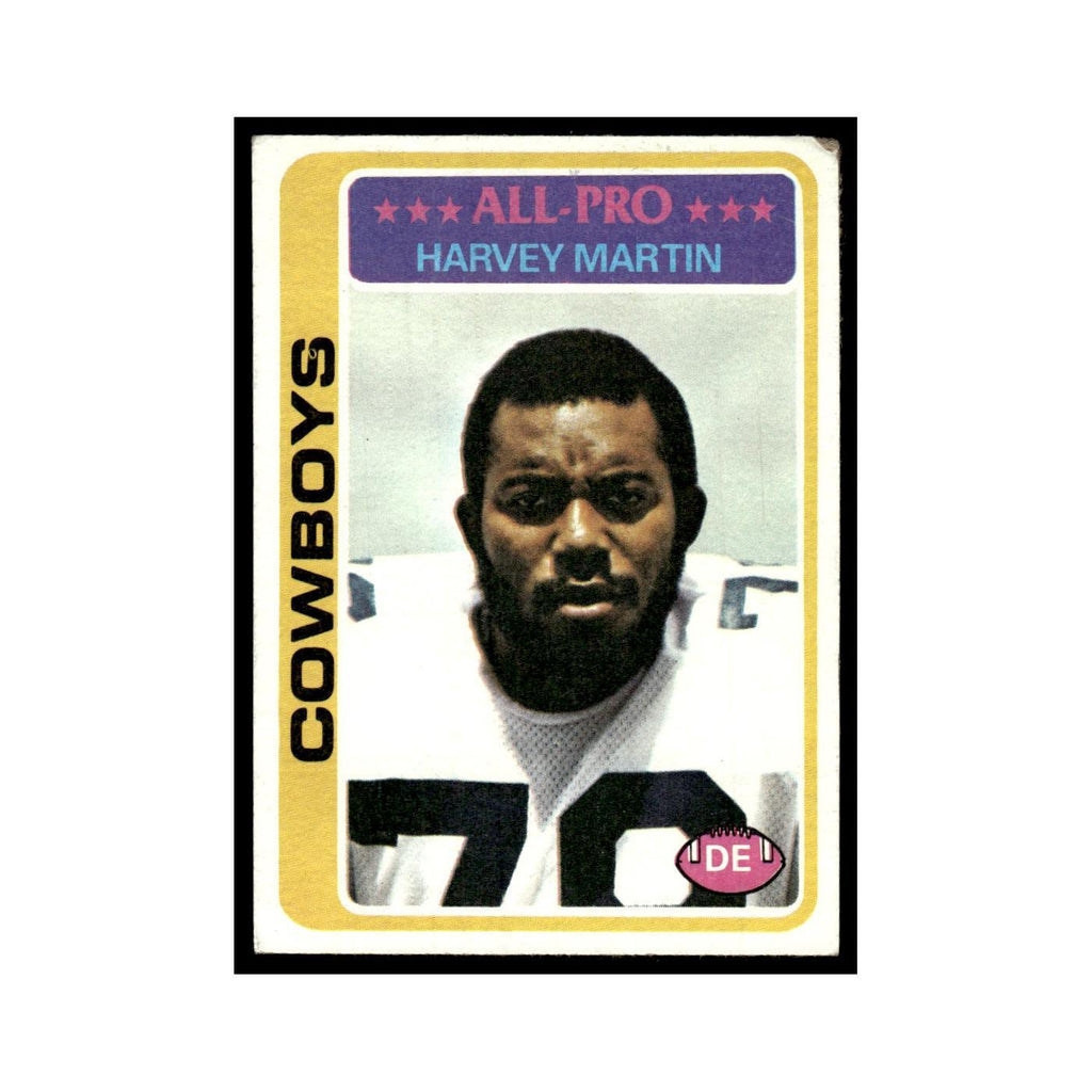 1978 Topps Football Card Harvey Martin Cowboys #110