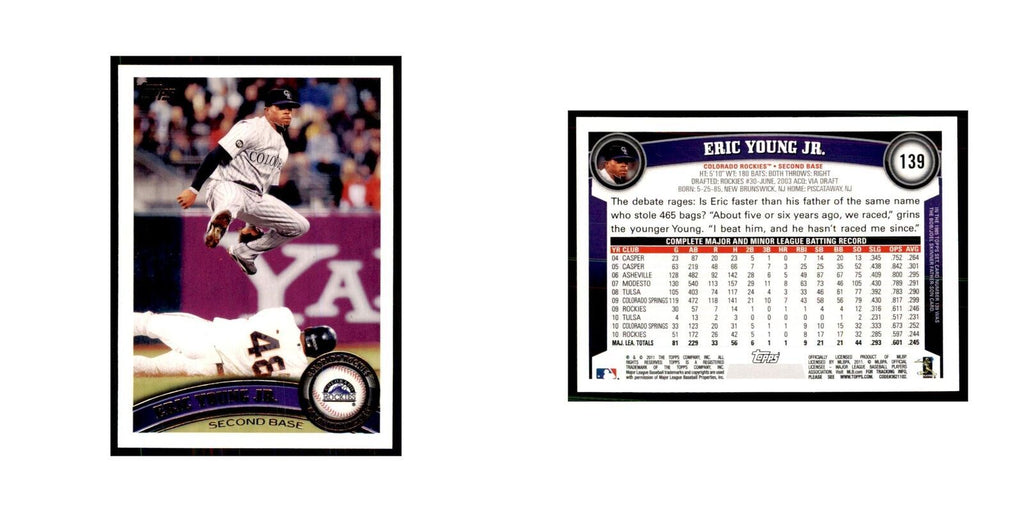 2011 Topps Eric Young Jr. Baseball Cards #139