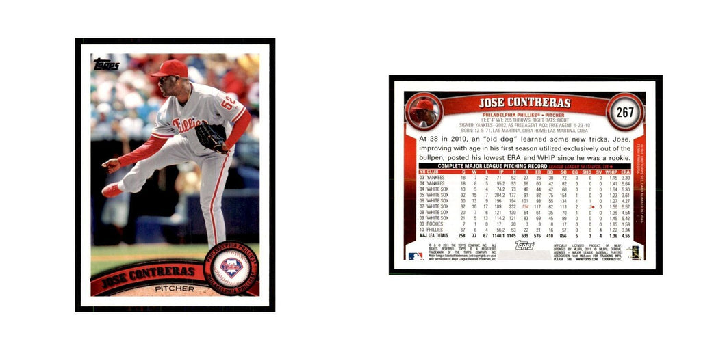 2011 Topps Jose Contreras Baseball Cards #267