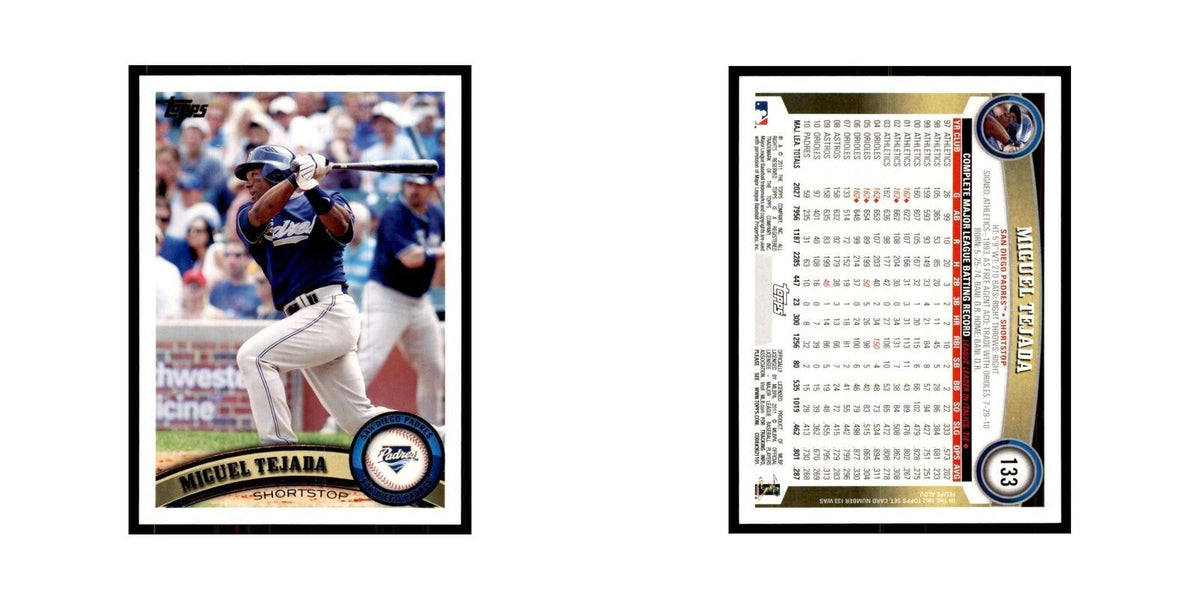 2011 Topps Miguel Tejada Baseball Cards #133
